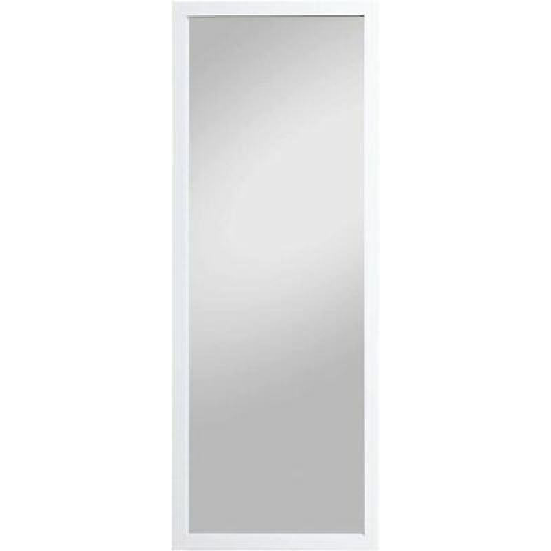 Homestyle Wandspiegel 50 x 150 cm weiß MDF Holzrahmen Ganzkörperspiegel