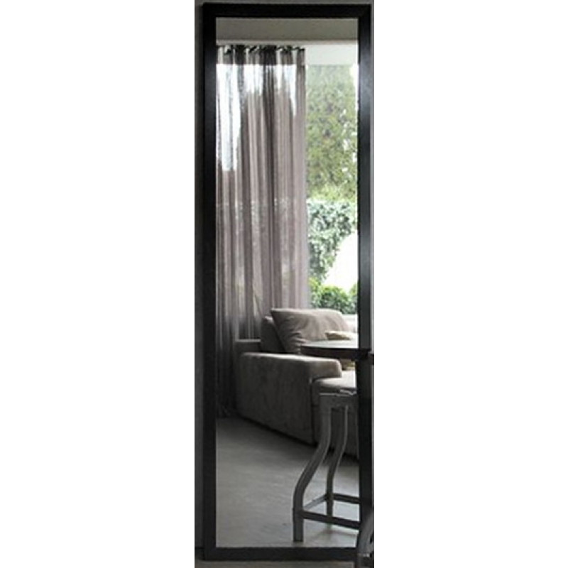 Wandspiegel Leonie 50 x 150 cm Rahmenfarbe schwarz Holz MDF Ganzkörperspiegel Mirror