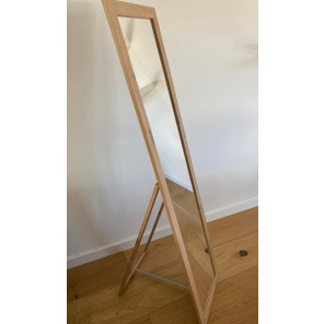 Standspiegel Emelia 40 x 160 cm Holzrahmen Garderobenspiegel Moderner Standspiegel Mirror (Eiche braun)