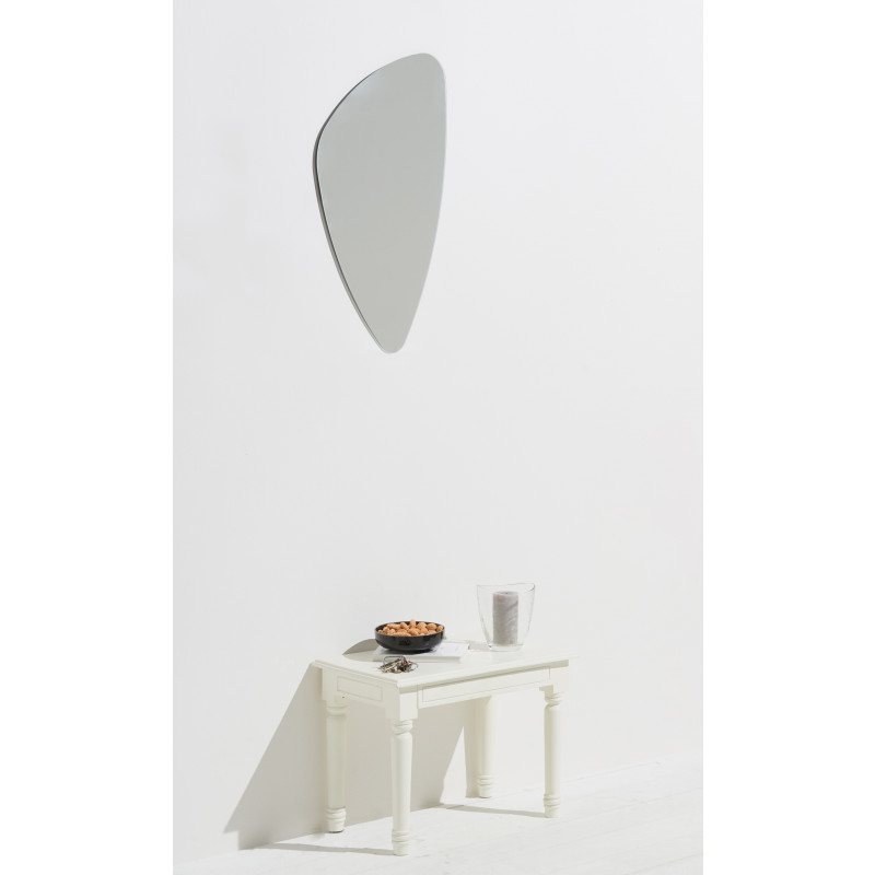 Homestyle Spiegel Mirror 40 x 75 cm hochwertig verarbeiteter Kristallspiegel/Wandspiegel, Rahmenlos, inkl. Klebebleche